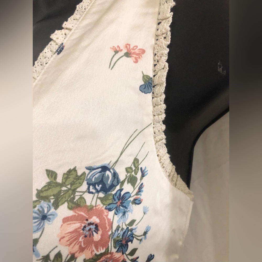 Jessica Simpson cream ditsy floral satin effect maxi dress size medium brand new - Picture 3 of 16